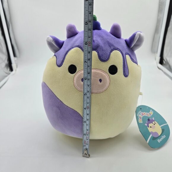 Squishmallows 8" Benito the Blueberry Dessert Cow Stuffed Plush Farm 2023 - Picture 8 of 9